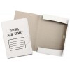 Папка картонная на завязках «Папка для бумаг», А4, плотность 280 г/м², немелованная белая